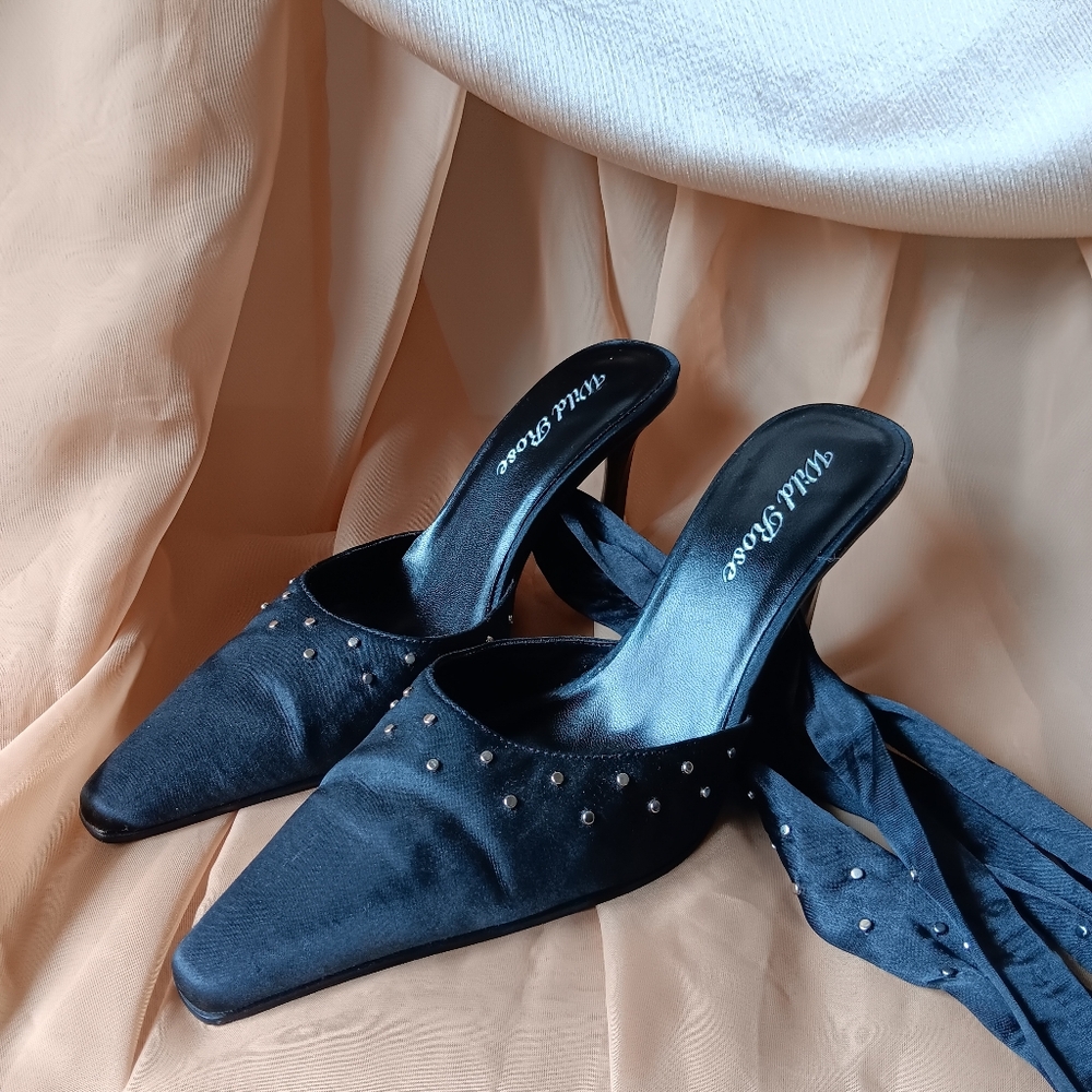 Vintage Studded Pointed Toe heels